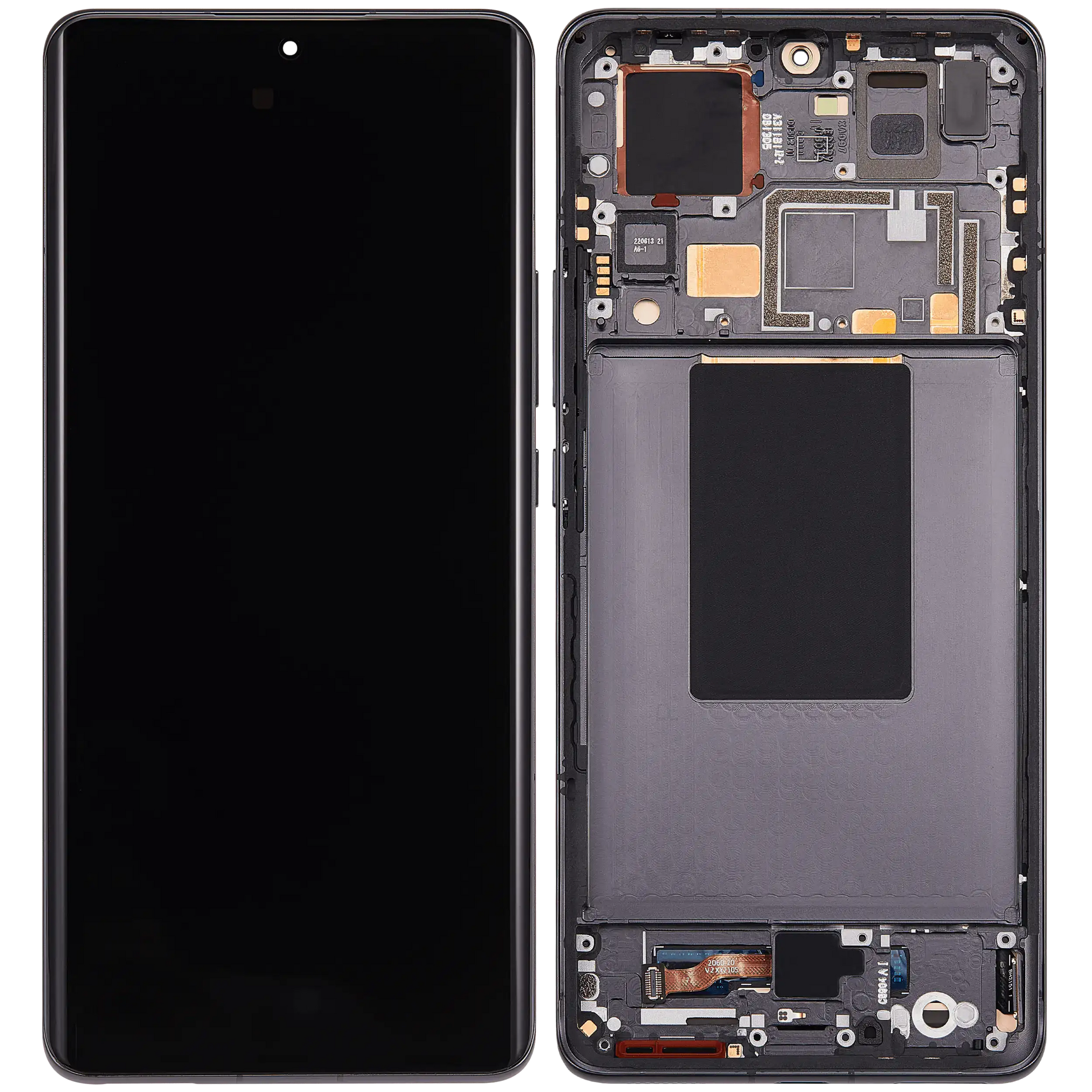 OLED Assembly With Frame For Xiaomi 12 Pro / 12S Pro (Refurbished) (Gray) – repair part compatibility view – OLED Display Replacement for phone repair