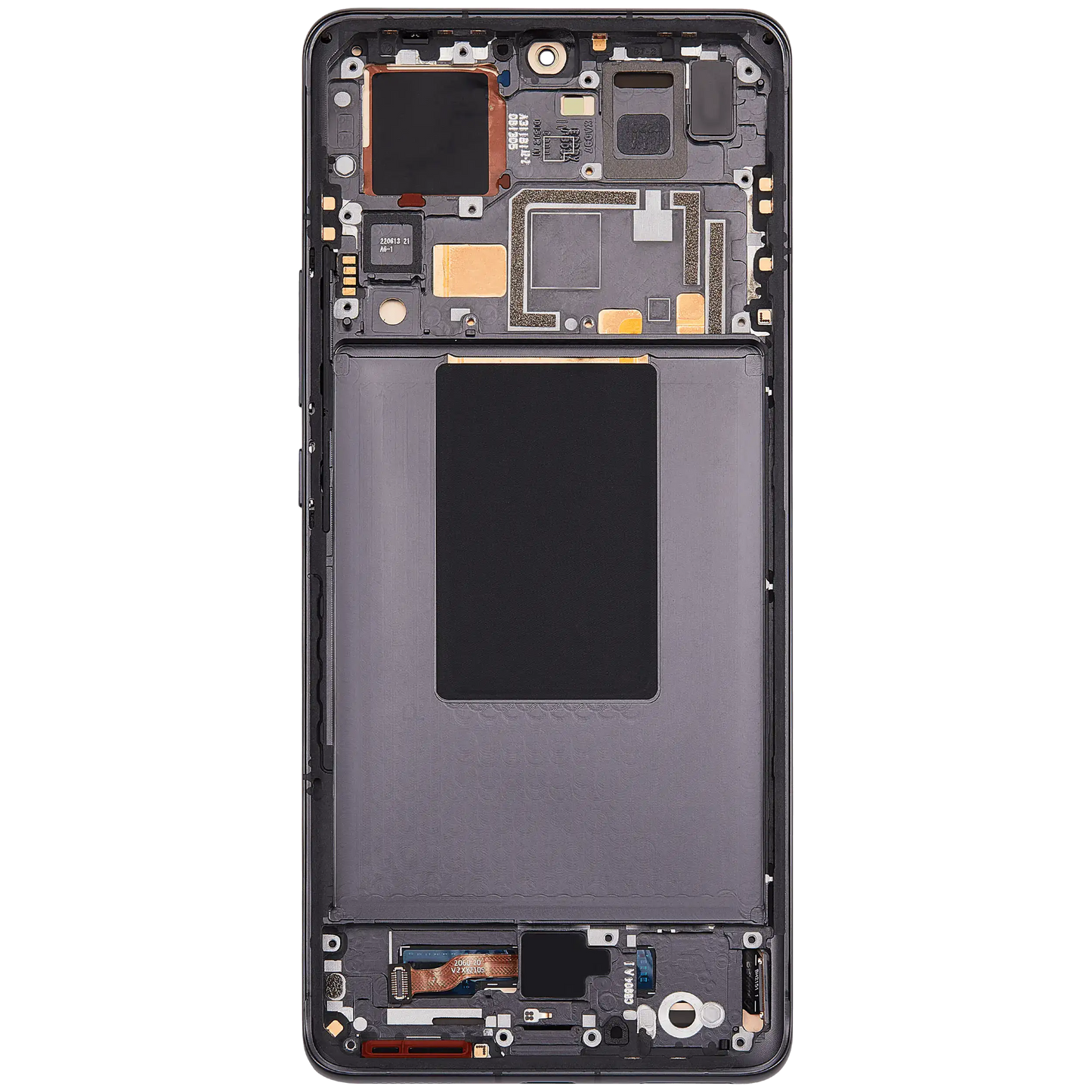 OLED Assembly With Frame For Xiaomi 12 Pro / 12S Pro (Refurbished) (Gray) – technician repair part view – OLED Display Replacement for phone repair
