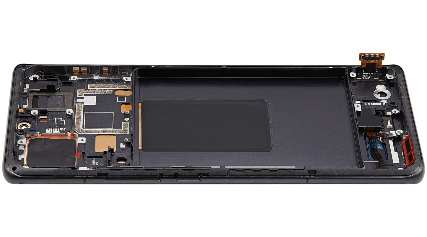 OLED Assembly With Frame For Xiaomi 12 Pro / 12S Pro (Refurbished) (Gray) – replacement component detailed view – OLED Display Replacement for phone repair