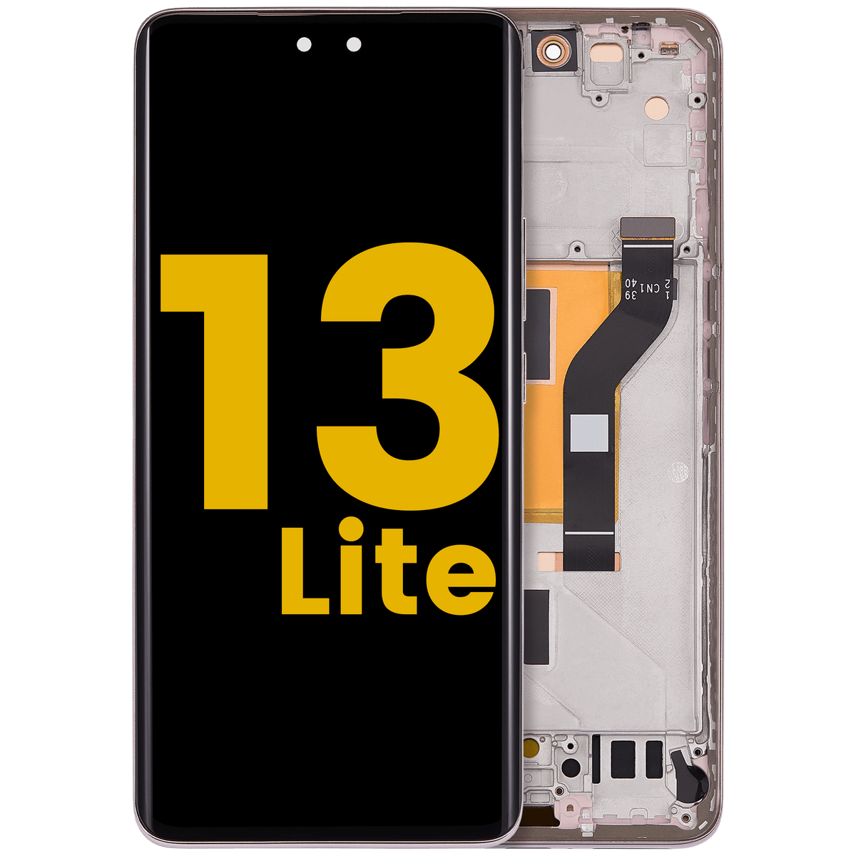 OLED Assembly With Frame For Xiaomi 13 Lite / Civi 2 (Refurbished) (Lite pink) – replacement part product view – OLED Display Replacement for phone repair