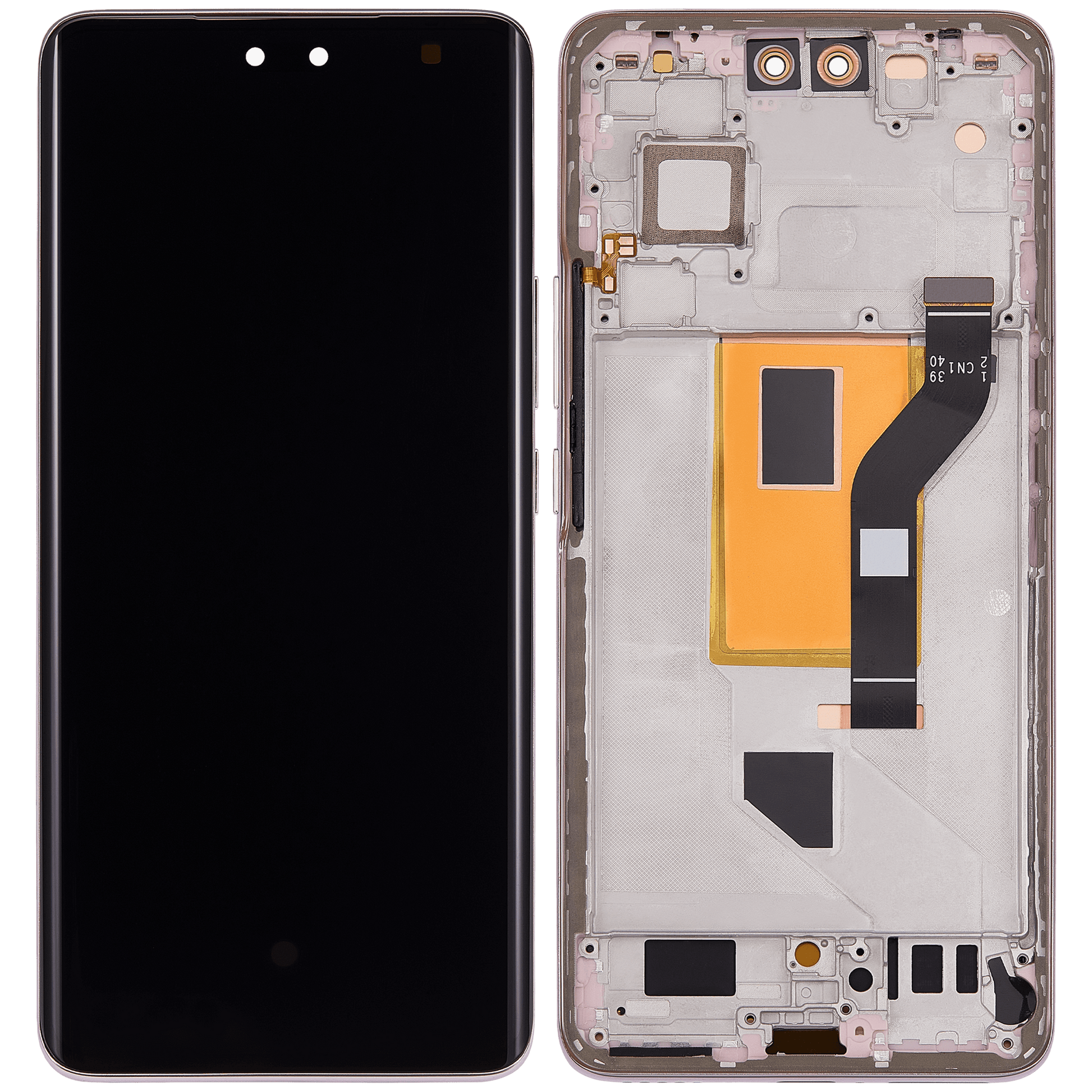 OLED Assembly With Frame For Xiaomi 13 Lite / Civi 2 (Refurbished) (Lite pink) – repair part compatibility view – OLED Display Replacement for phone repair