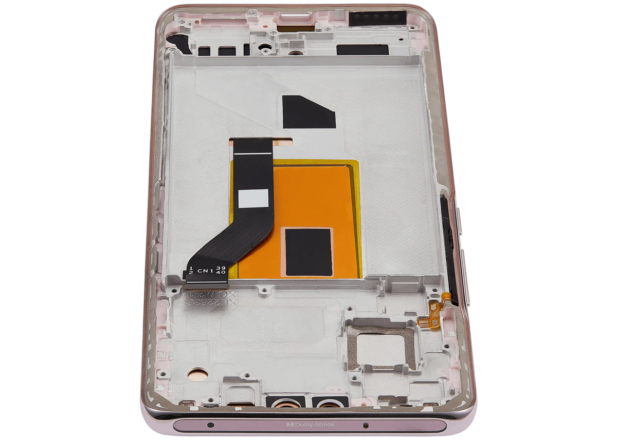 OLED Assembly With Frame For Xiaomi 13 Lite / Civi 2 (Refurbished) (Lite pink) – device repair component close-up – OLED Display Replacement for phone repair