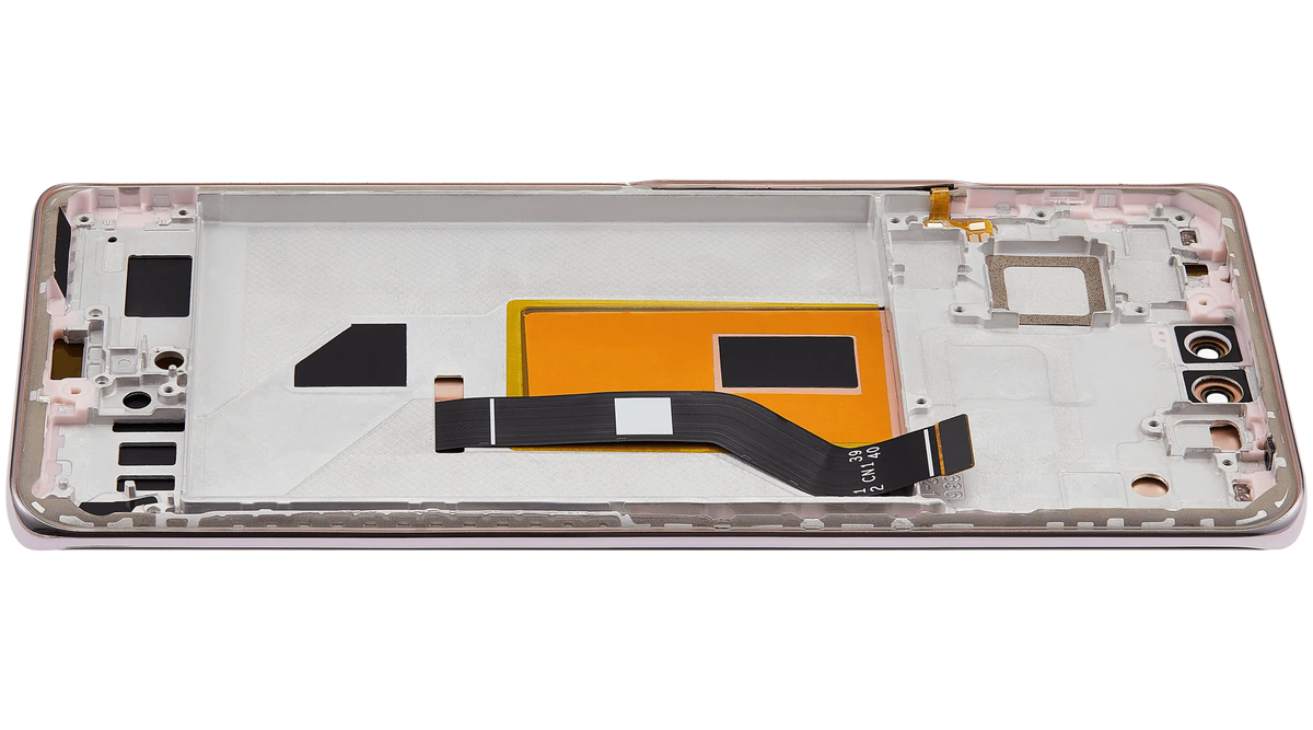 OLED Assembly With Frame For Xiaomi 13 Lite / Civi 2 (Refurbished) (Lite pink) – phone repair part product angle – OLED Display Replacement for phone repair