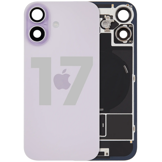 Back Glass w/ MagSafe Magnet & NFC & Flashlight Flex Compatible For iPhone 17 (Used OEM Pull: Grade A) (Lavender) — product photo 1