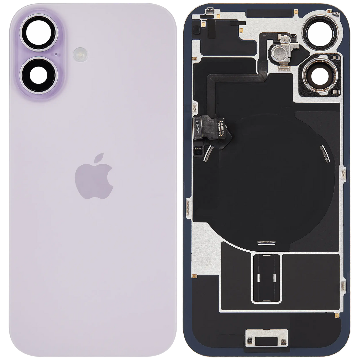 Back Glass w/ MagSafe Magnet & NFC & Flashlight Flex For iPhone 17 (Used OEM Pull: Grade B) (Lavender)