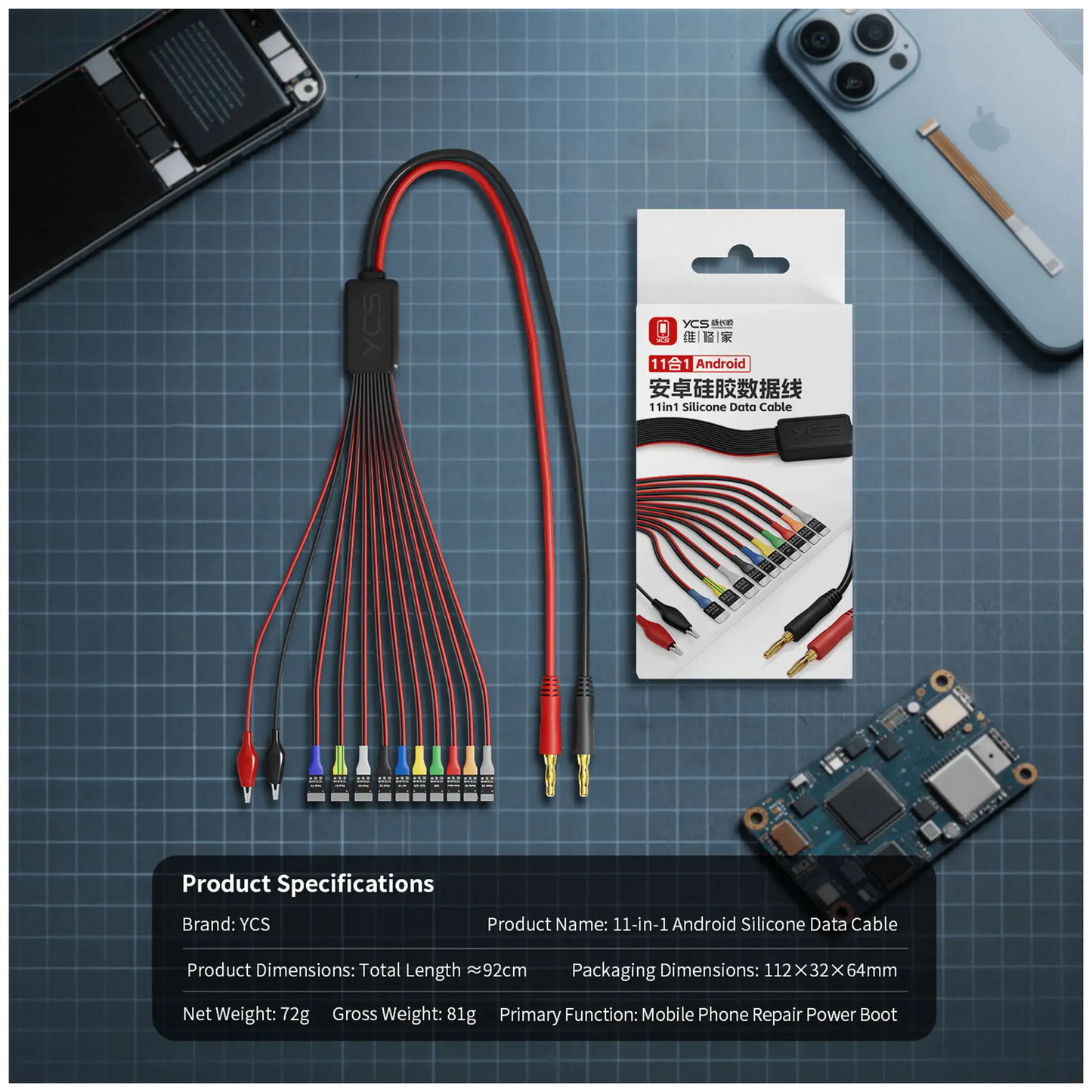 D02 Power Cord For OPPO Find X2 (2020) / Find X5 (2022) / Find X7 (2024) / Huawei Mate 30 / Mate 40 / Mate 50 Pro / Pura 70 / Xiaomi 14 / Sanmsung S20 – mobile phone part alternate view – Phone Repair Tool for phone r...