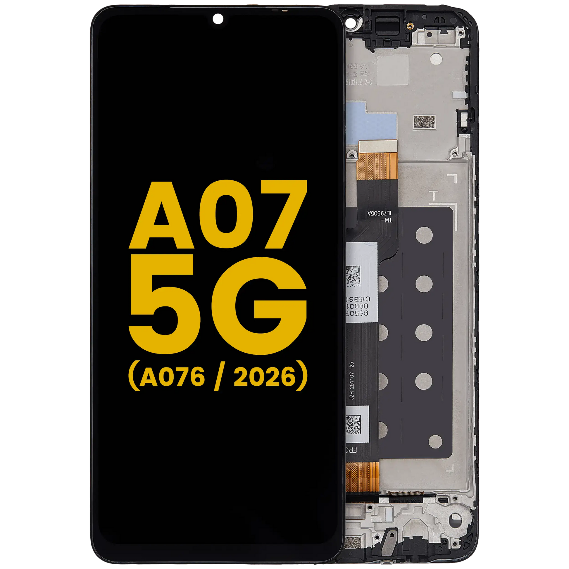 LCD Assembly With Frame For Samsung Galaxy A07 5G (A076/ 2026) (Refurbished) (All Colors) replacement part product image 1 - SKU 107182199707