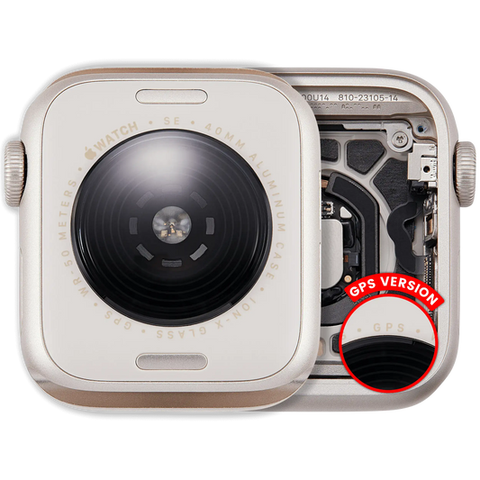 Housing Assembly For Watch Series SE 3rd (40MM) (Used OEM Pull: Grade A) (GPS Version) (Aluminum / Starlight)
