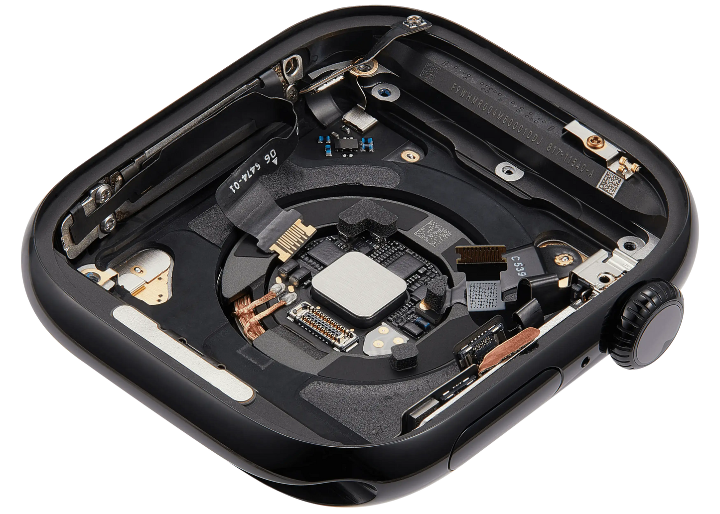 Housing Assembly For Watch Series 11 (46MM) (Used OEM Pull: Grade A) (Cellular Version) (Aluminum / Jet Black)