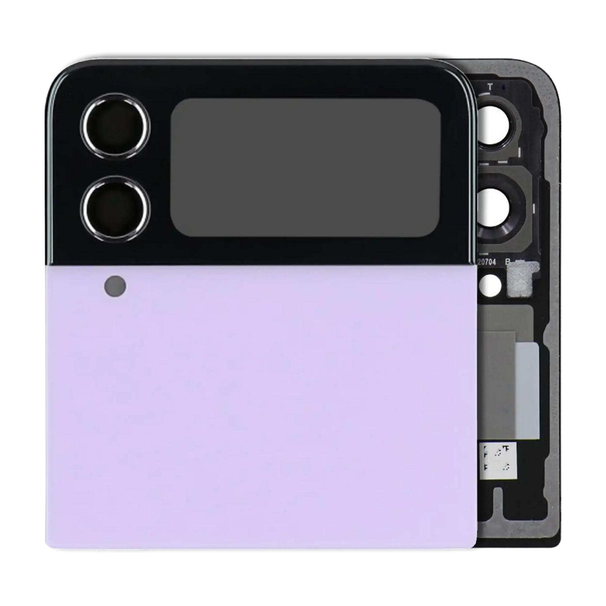 Buy Outer OLED Assembly For Samsung Galaxy Z Flip 4 5G (Service Pack) (Bora Purple) - High Quality Replacement Part - View 1 | TechDrip Canada