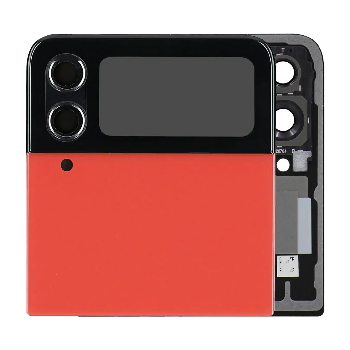 Buy Outer OLED Assembly For Samsung Galaxy Z Flip 4 5G (Service Pack) (Red) - High Quality Replacement Part - View 1 | TechDrip Canada