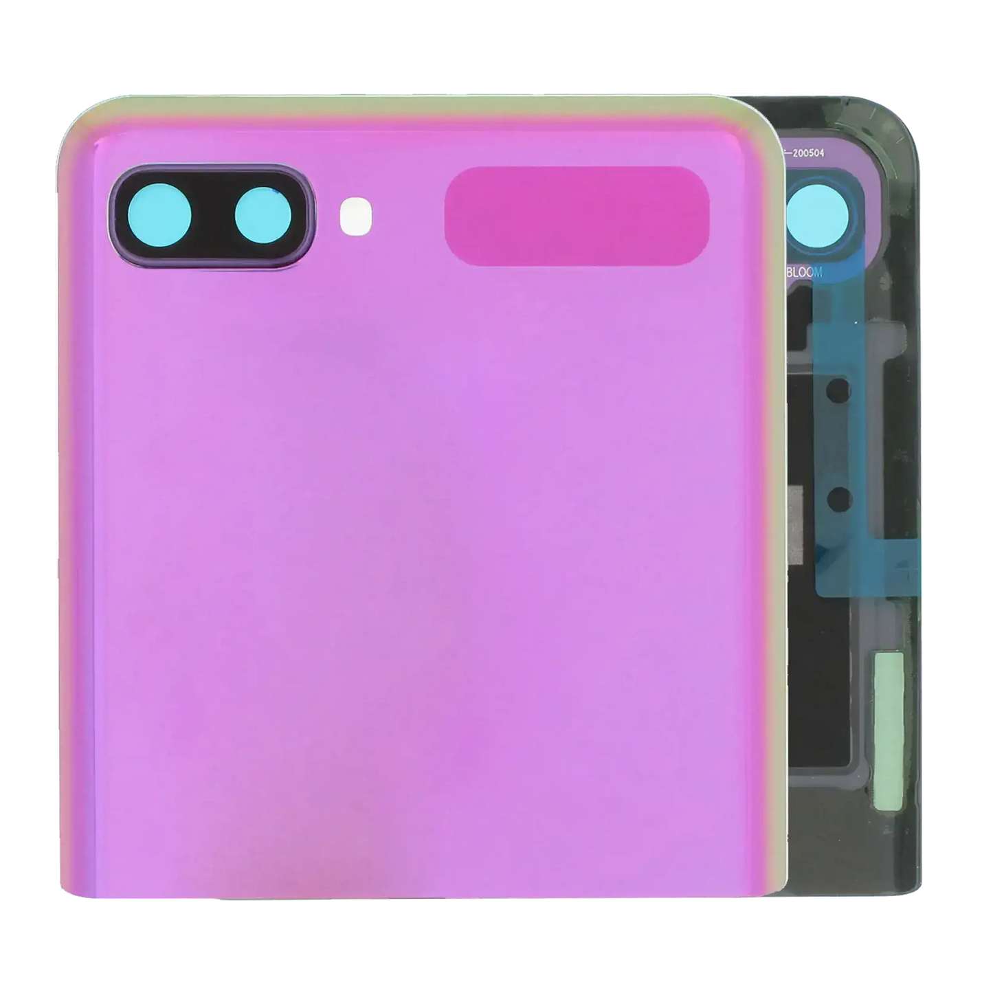 Outer OLED Assembly With Frame For Samsung Galaxy Z Flip 4G (F700) / Z Flip 5G (F707) (Service Pack) (Mirror Purple) - Main View
