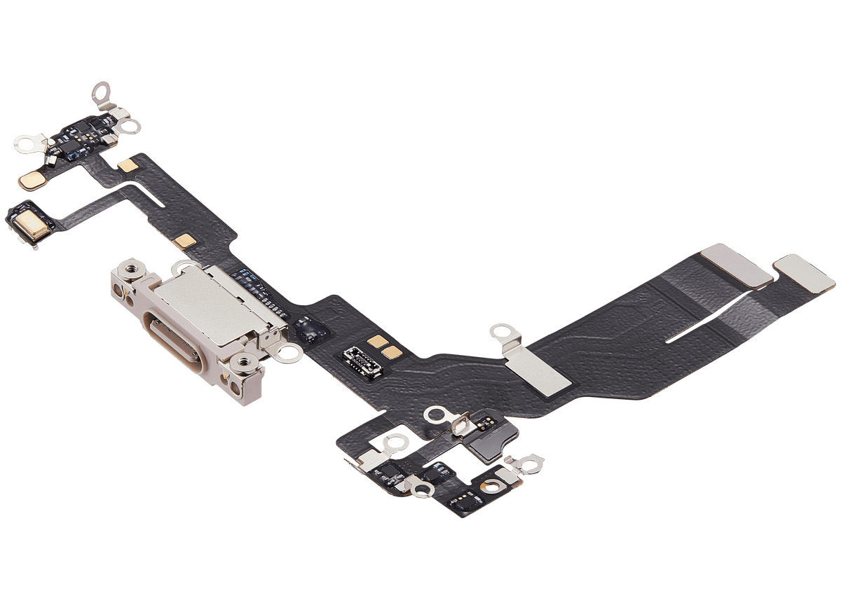 Charging Port Flex Cable For iPhone 16e / 17e (Premium) (Soft Pink) - product image 3