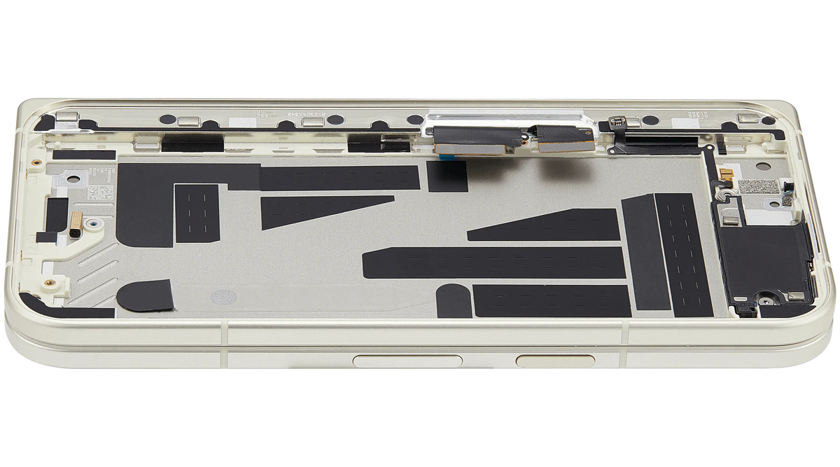 Inner OLED Assembly With Frame For Google Pixel 10 Pro Fold (US & International Versions) (Refurbished) (Jade) - repair component detailed angle