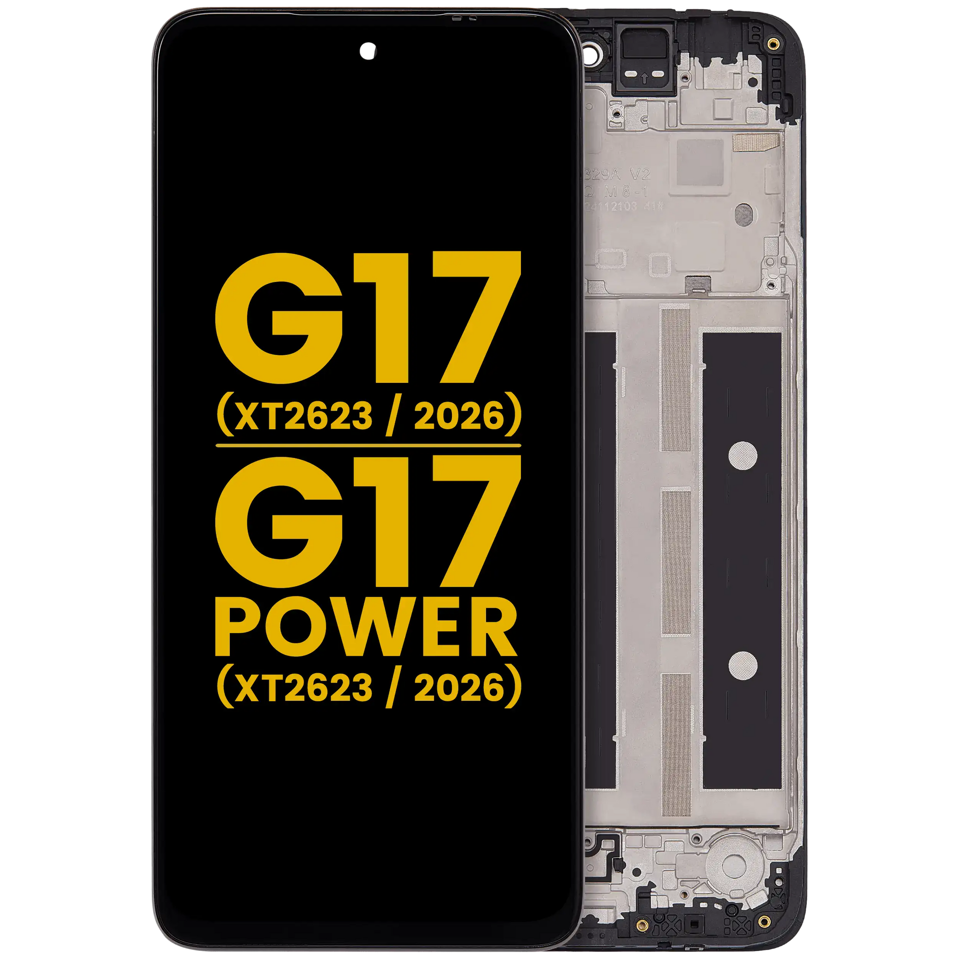 LCD Assembly With Frame For Motorola Moto G17 (XT2623 / 2026) / G17 Power (XT2623 / 2026) (Refurbished) (All Colors) replacement part SKU 107183200255 image 1