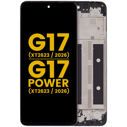 LCD Assembly With Frame For Motorola Moto G17 (XT2623 / 2026) / G17 Power (XT2623 / 2026) (Refurbished) (All Colors) replacement part SKU 107183200255 image 1