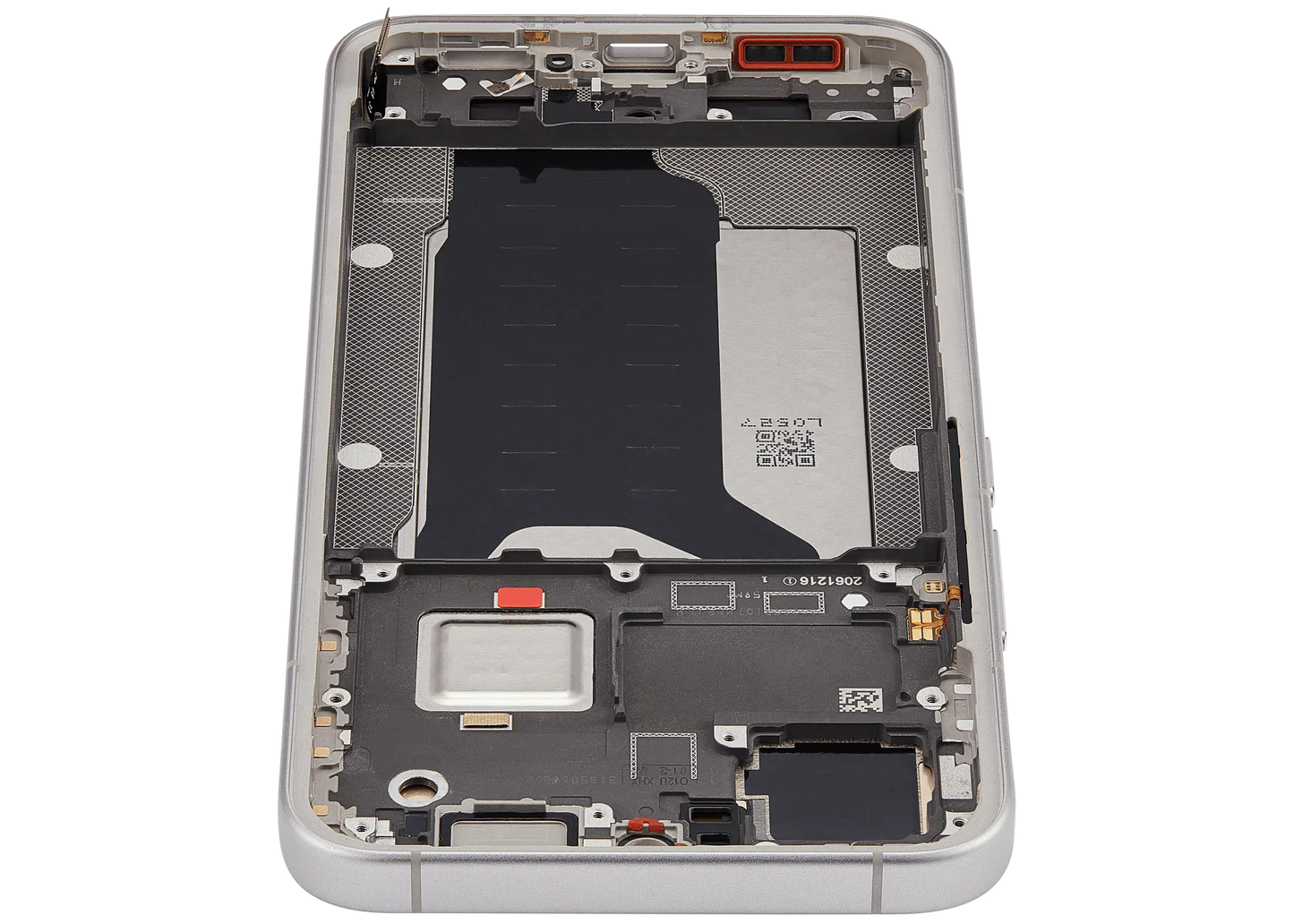 OLED Assembly With Frame For Xiaomi 15T Pro (Refurbished) (Gray) – device repair component close-up – OLED Display Replacement for phone repair