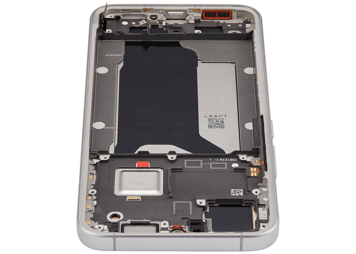 OLED Assembly With Frame For Xiaomi 15T Pro (Refurbished) (Gray) – device repair component close-up – OLED Display Replacement for phone repair