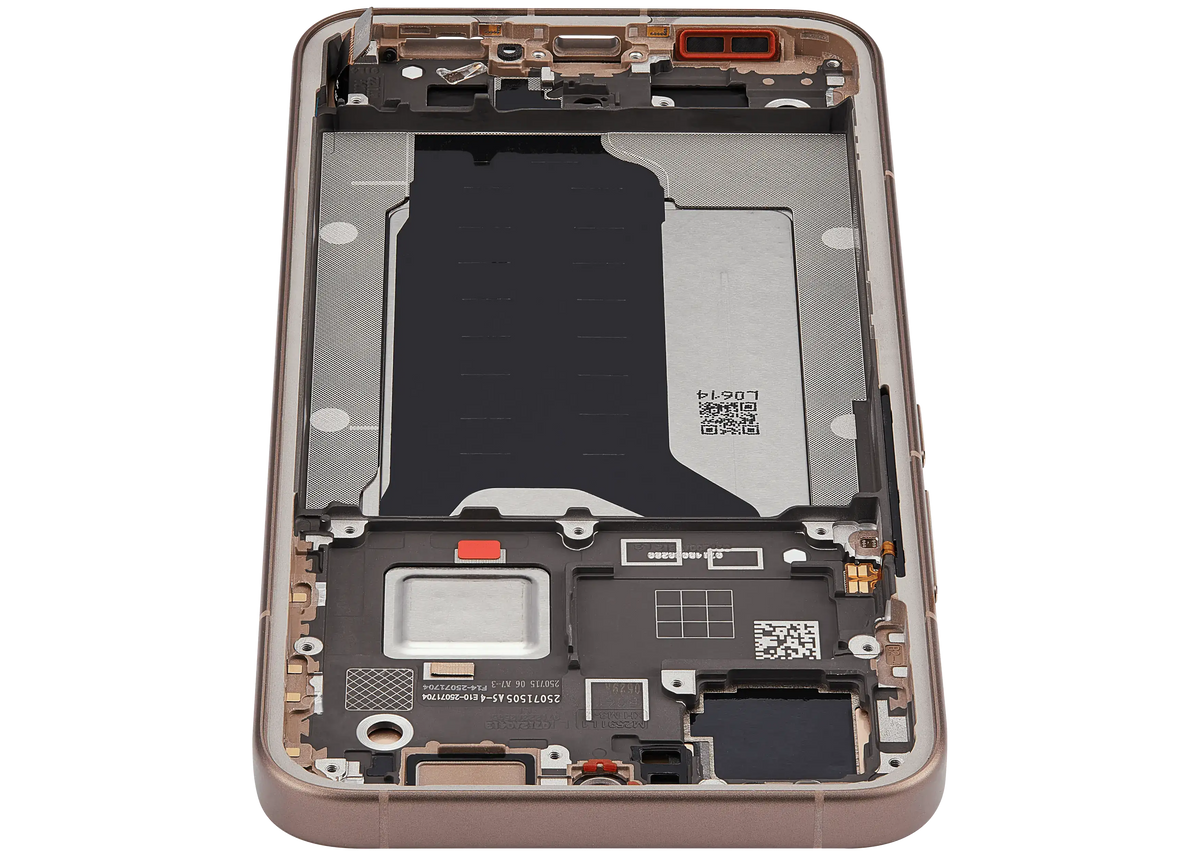 OLED Assembly With Frame For Xiaomi 15T Pro (Refurbished) (Mocha Gold) – device repair component close-up – OLED Display Replacement for phone repair