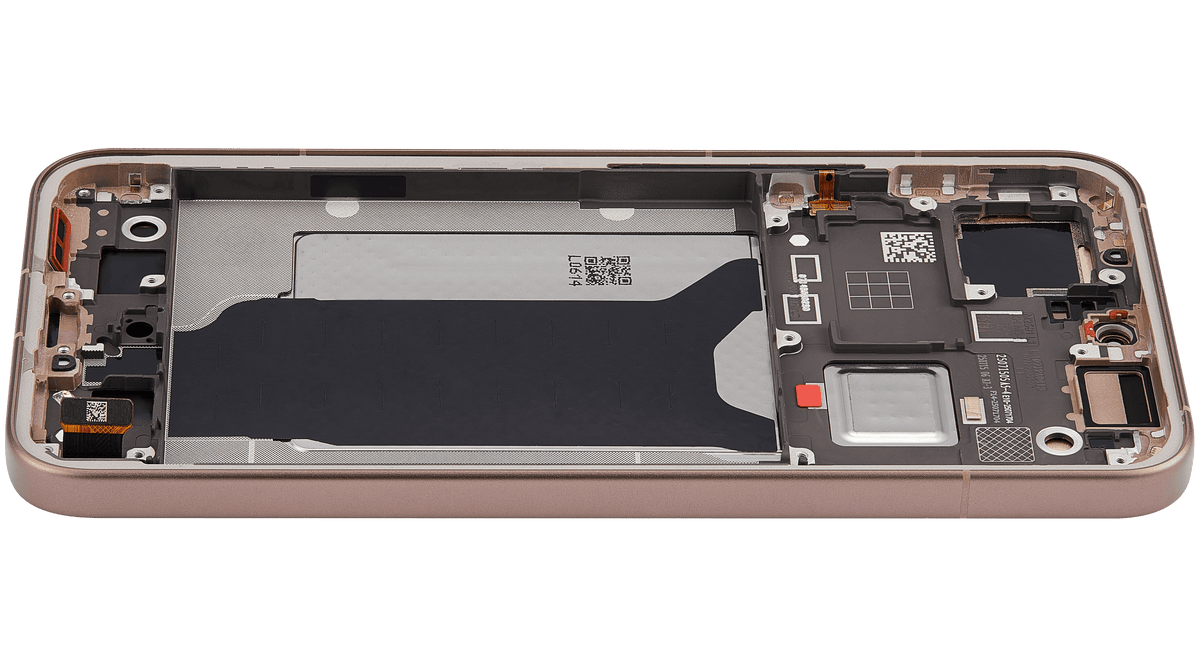 OLED Assembly With Frame For Xiaomi 15T Pro (Refurbished) (Mocha Gold) – phone repair part product angle – OLED Display Replacement for phone repair