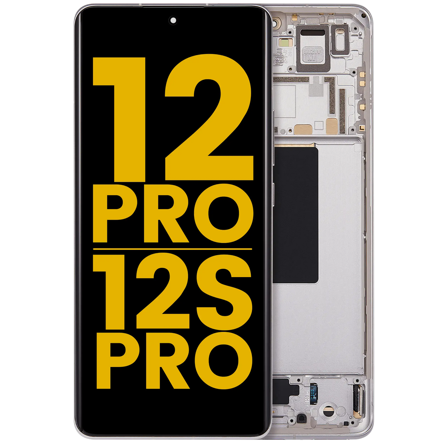 OLED Assembly With Frame For Xiaomi 12 Pro / 12S Pro (Refurbished) (Purple) – replacement part product view – OLED Display Replacement for phone repair