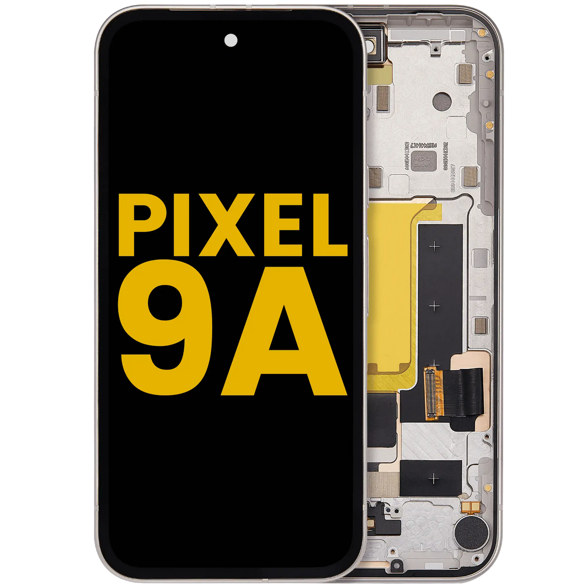 OLED Assembly With Frame Compatible (With Fingerprint Sensor) For Google Pixel 9A (Refurbished) (Porcelain) - replacement part product view