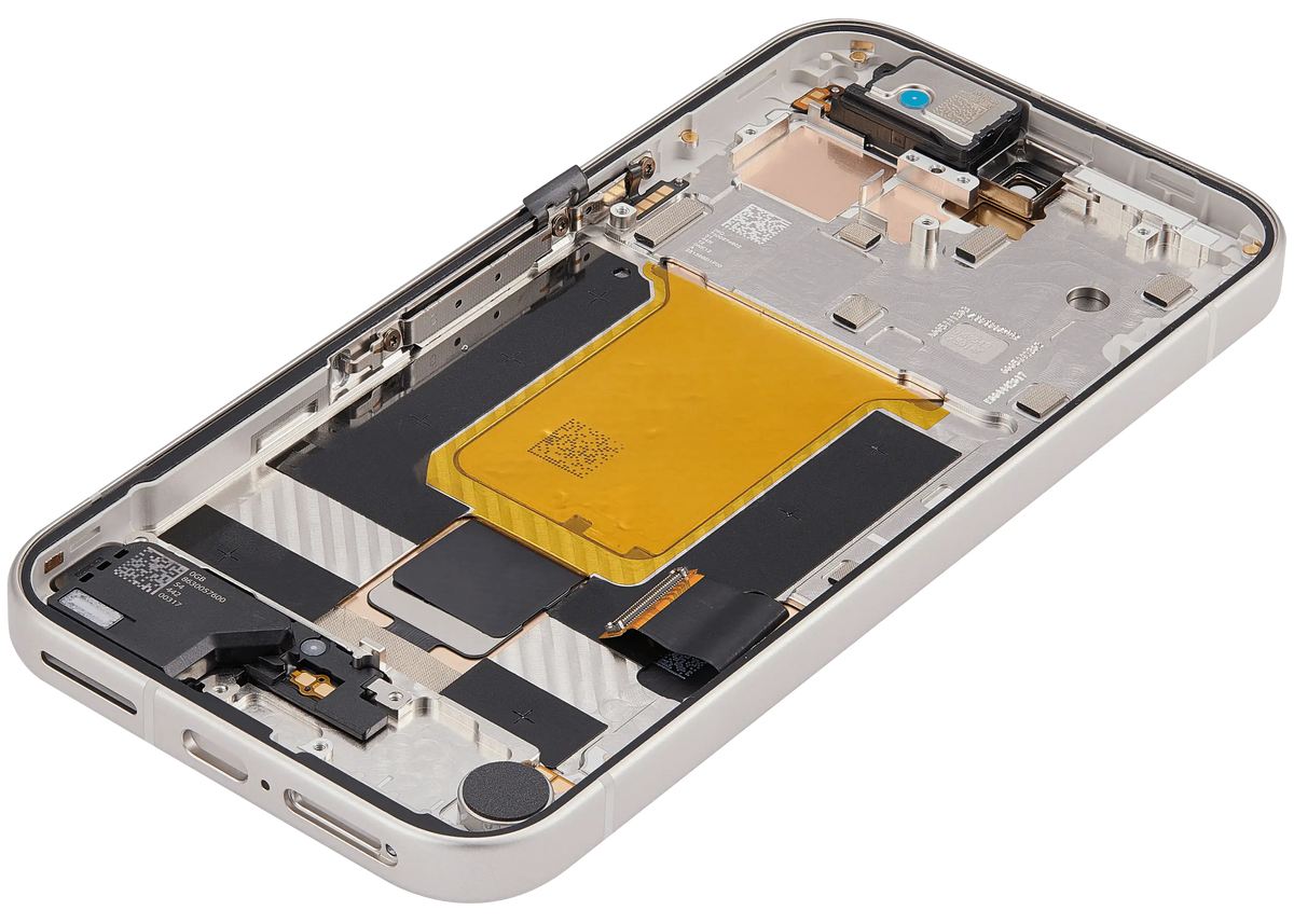 OLED Assembly With Frame Compatible (With Fingerprint Sensor) For Google Pixel 9A (Refurbished) (Porcelain) - repair component alternate view