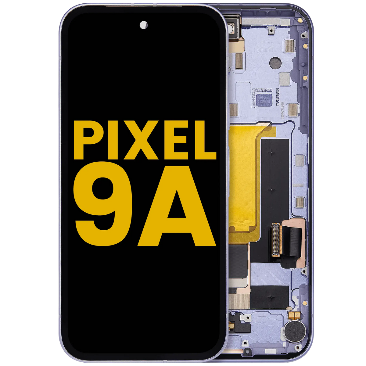 OLED Assembly With Frame Compatible (With Fingerprint Sensor) For Google Pixel 9A (Refurbished) (Iris) - replacement part product view