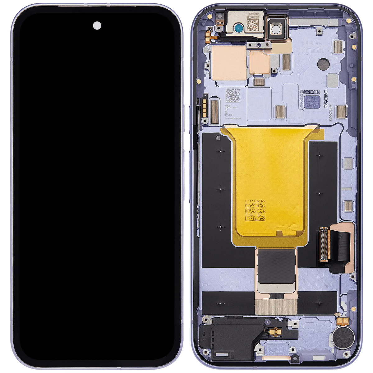 OLED Assembly With Frame Compatible (With Fingerprint Sensor) For Google Pixel 9A (Refurbished) (Iris) - replacement part secondary detail