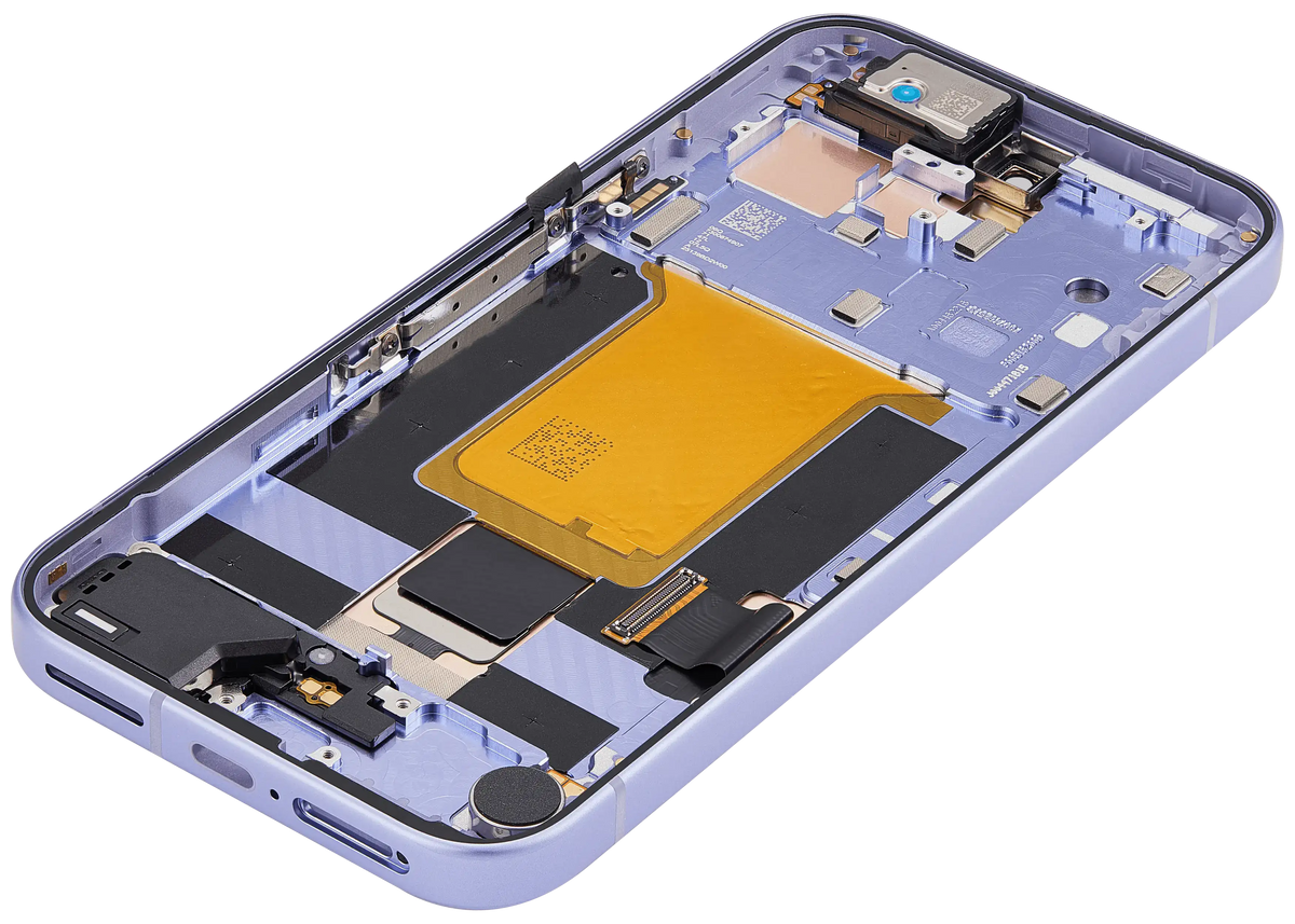 OLED Assembly With Frame Compatible (With Fingerprint Sensor) For Google Pixel 9A (Refurbished) (Iris) - repair component alternate view