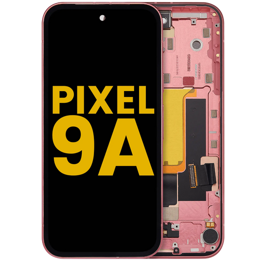 OLED Assembly With Frame (With Fingerprint Sensor ) For Google Pixel 9A (Refurbished) (Peony) - replacement part product view