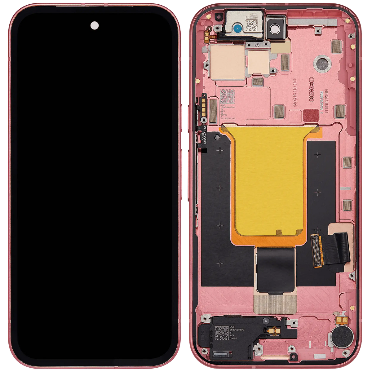 OLED Assembly With Frame (With Fingerprint Sensor ) For Google Pixel 9A (Refurbished) (Peony) - replacement part secondary detail