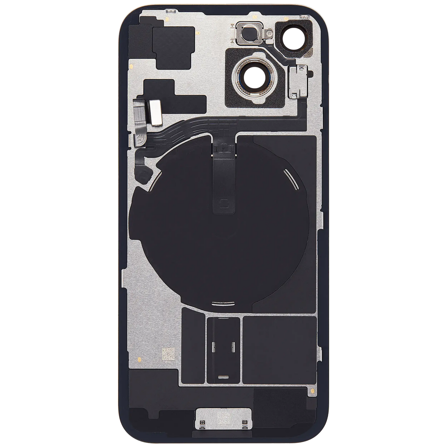 Back Glass w/ MagSafe Magnet & NFC & Flashlight Flex For iPhone 15 (Service Pack) (Pink)