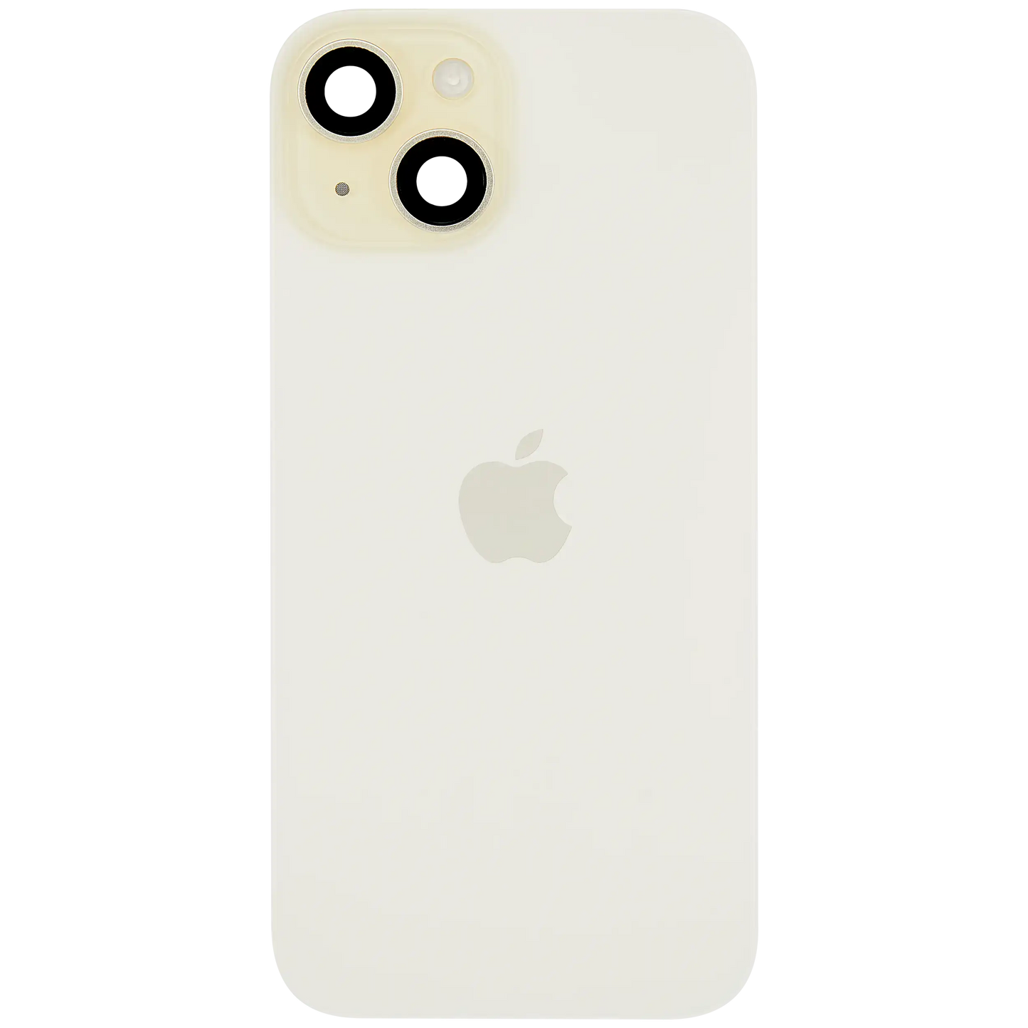 Back Glass w/ MagSafe Magnet & NFC & Flashlight Flex For iPhone 15 (Service Pack) (Yellow)