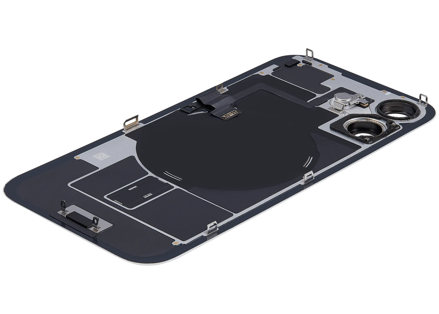 Back Glass w/ MagSafe Magnet & NFC & Flashlight Flex For iPhone 16 (Used OEM Pull: Grade A) (Ultramarine)