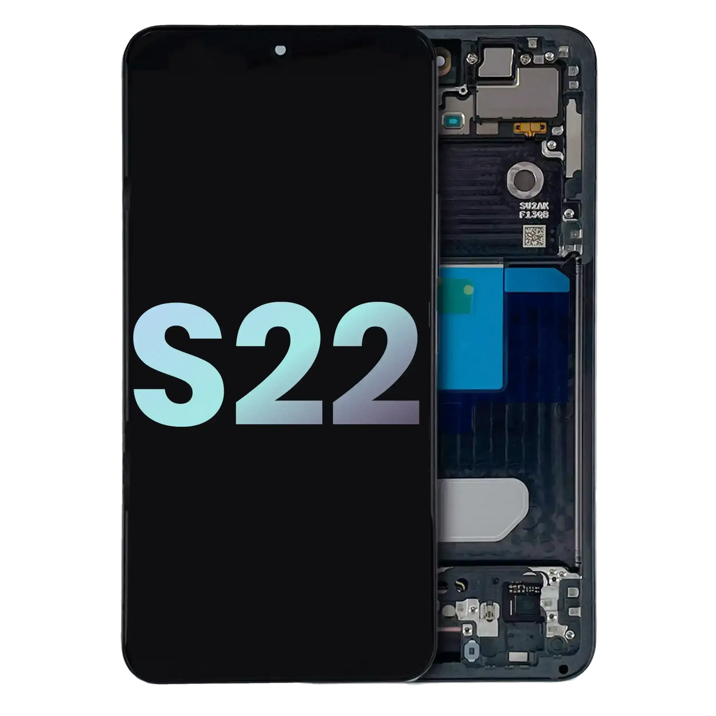 OLED Assembly With Frame For Samsung Galaxy S22 5G (Service Pack) (Graphite)