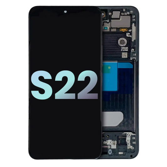 OLED Assembly With Frame For Samsung Galaxy S22 5G (Service Pack) (Graphite)