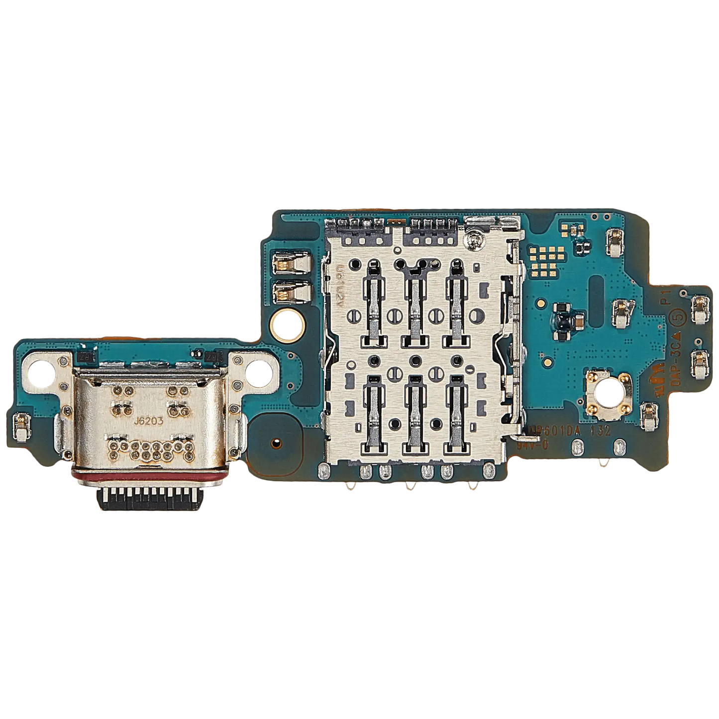 Charging Port Board With Sim Card Reader For Samsung Galaxy S26 Ultra (S948O) (Dual Card Version) (Premium)
