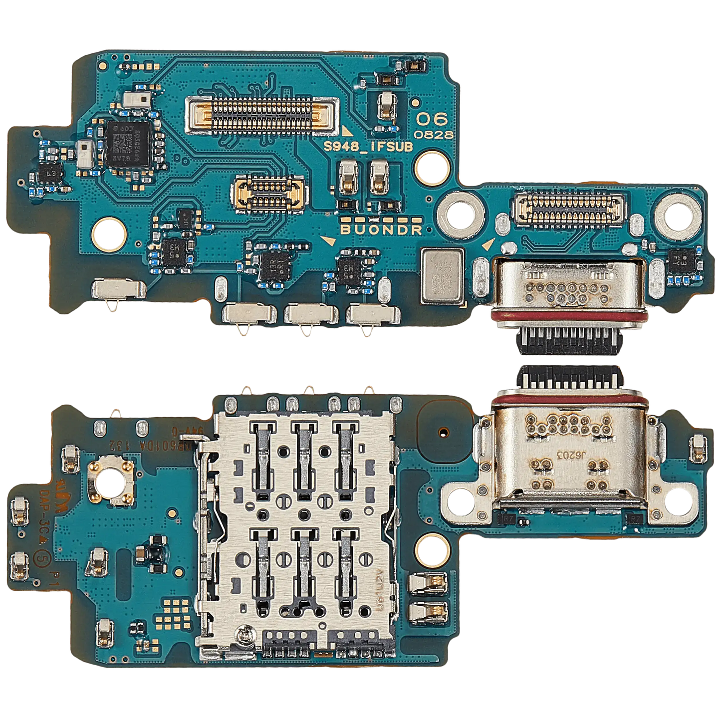 Charging Port Board With Sim Card Reader For Samsung Galaxy S26 Ultra (S948O) (Dual Card Version) (Premium)