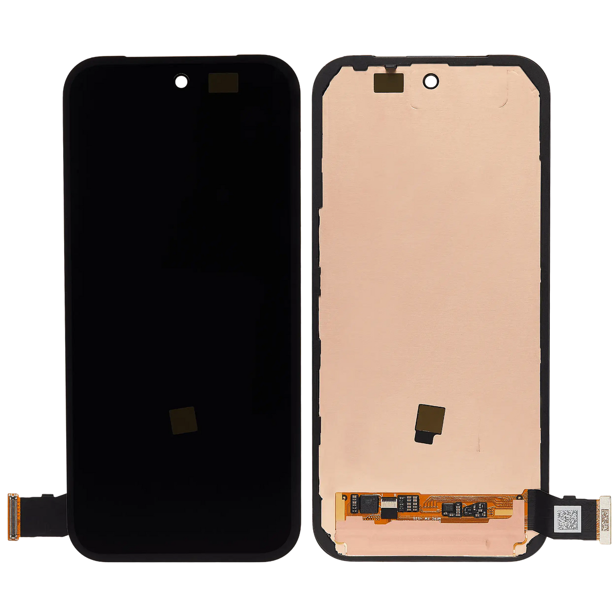 OLED Assembly With Stand (Without Fingerprint Sensor) For Google Pixel 10a (Refurbished) (All Colors) - repair component detailed angle