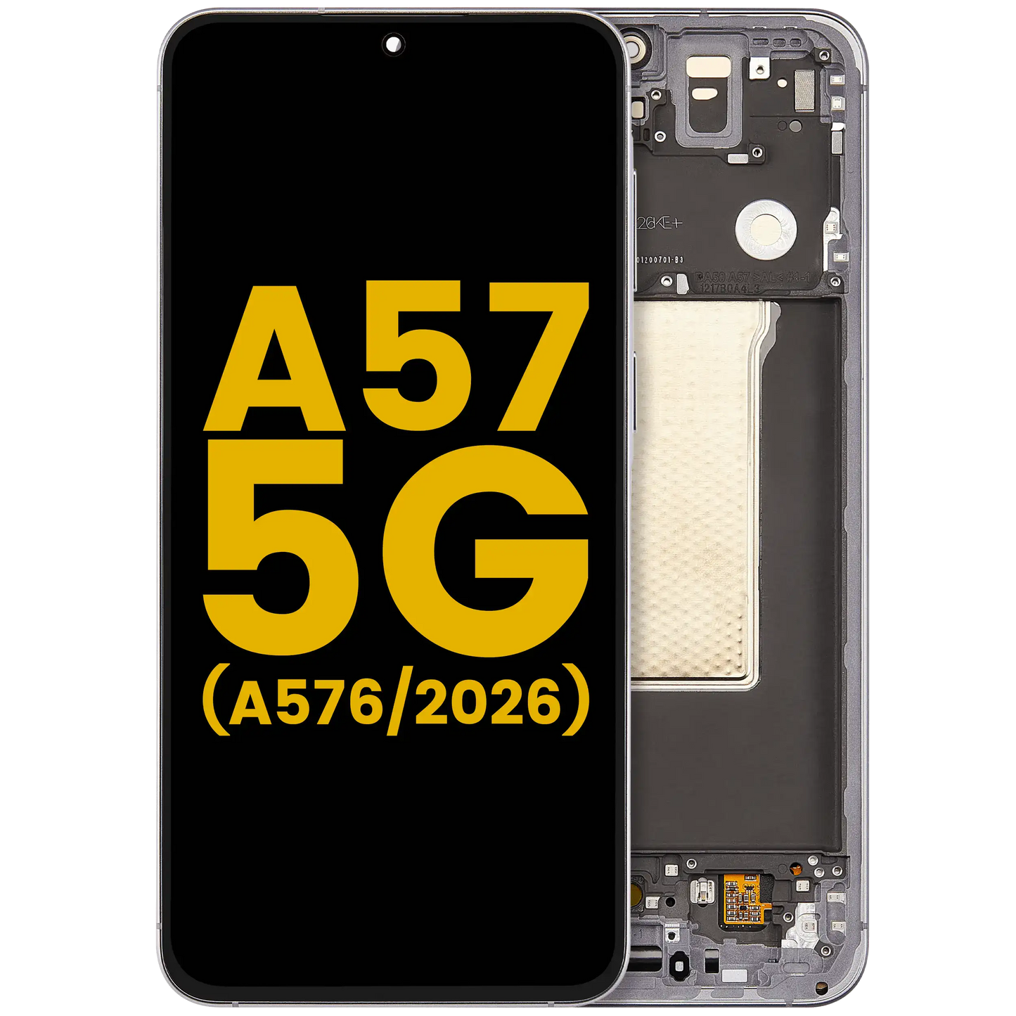 OLED Assembly With Frame For Samsung Galaxy A57 5G (A576 / 2026) (Refurbished) (Gray)