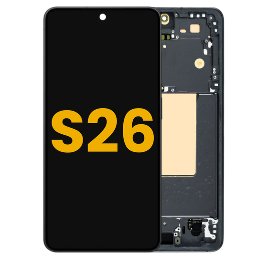 OLED Assembly With Frame For Samsung Galaxy S26 5G (US & International) (Refurbished) (Black)