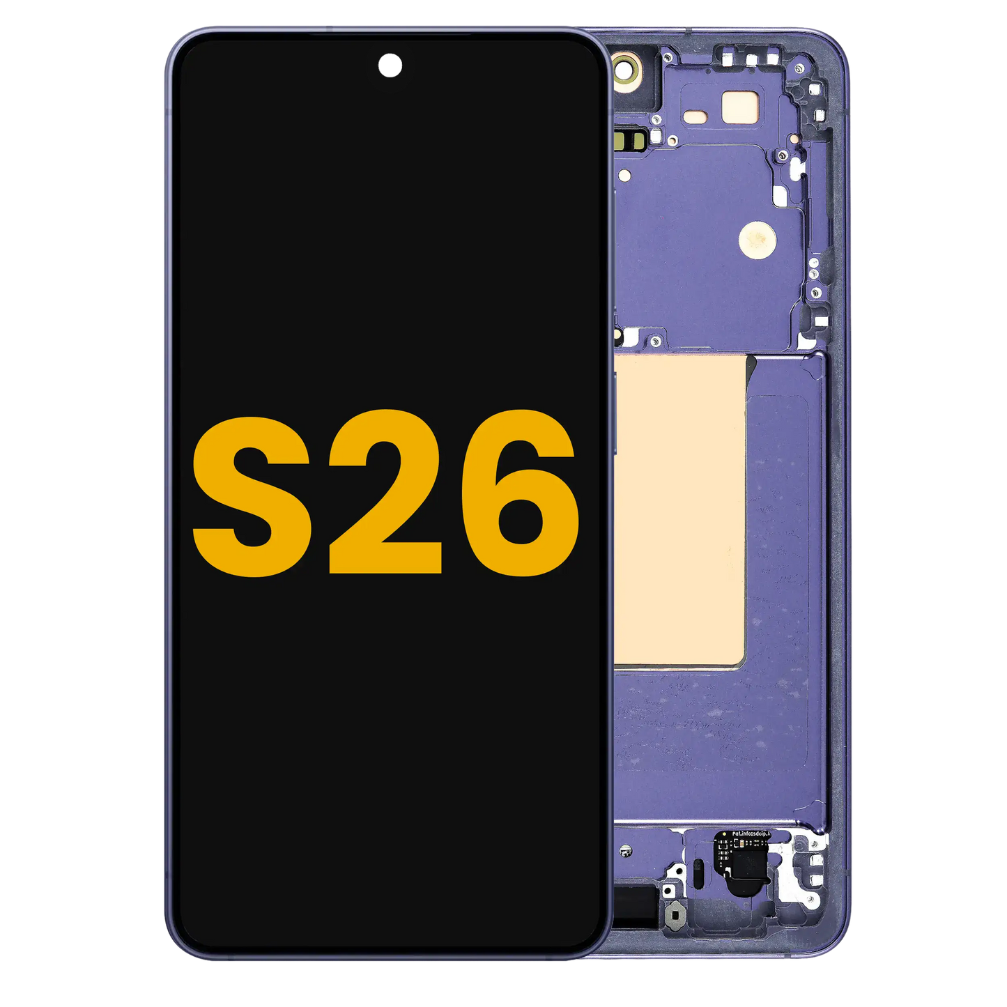 OLED Assembly With Frame For Samsung Galaxy S26 5G (US & International) (Refurbished) (Cobalt Violet)