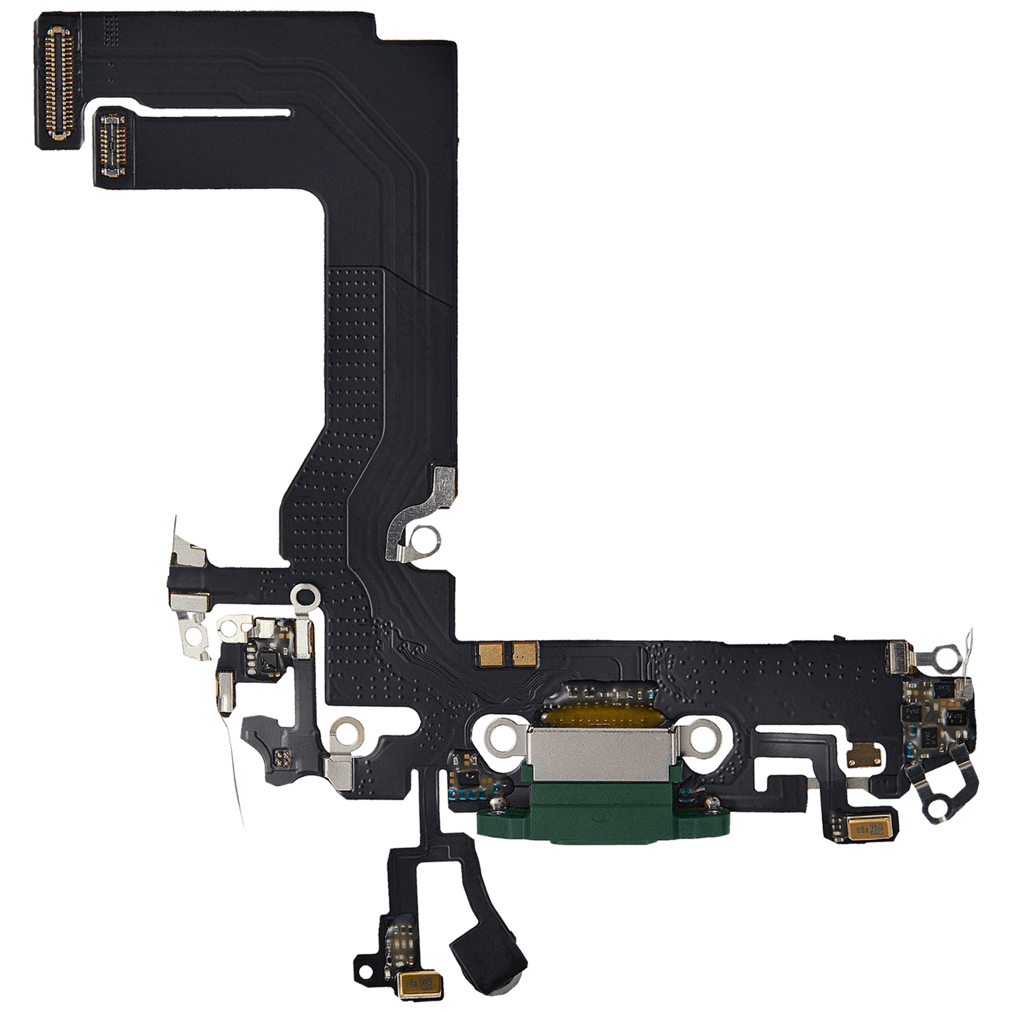 Charging Port Flex Cable For iPhone 13 Mini (Aftermarket Plus) (Green)