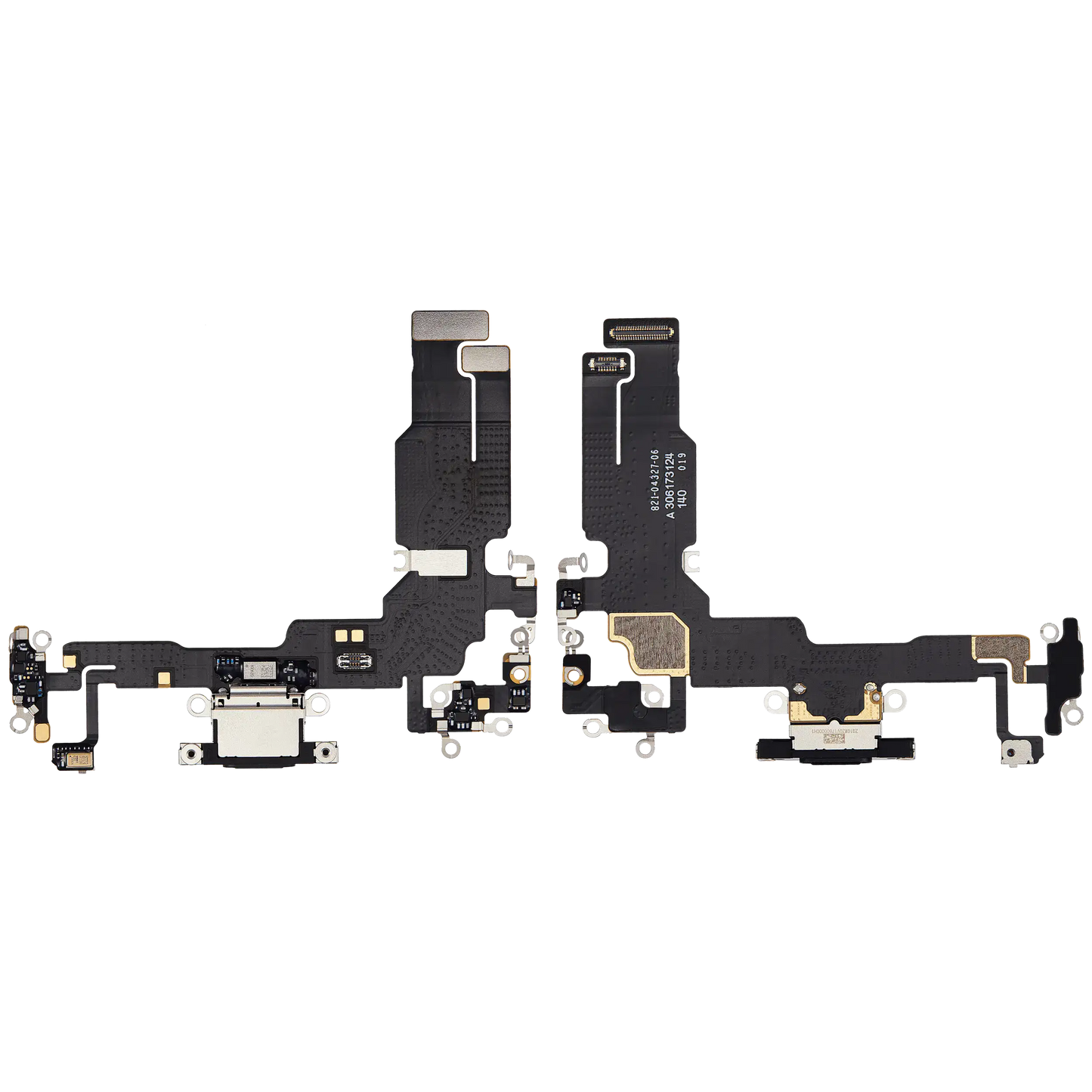 Charging Port Flex Cable For iPhone 15 (Used OEM Pull) (Black)