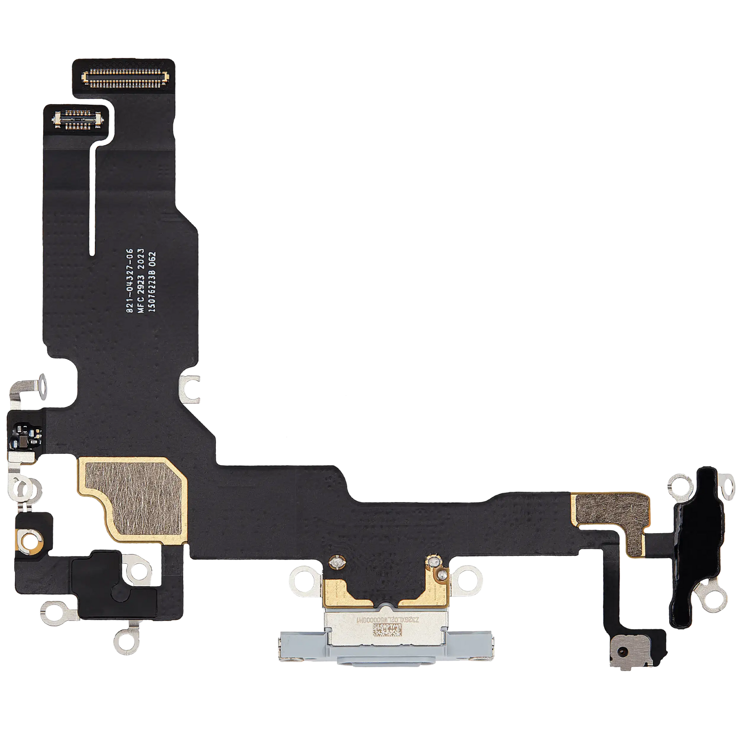 Charging Port Flex Cable For iPhone 15 (Used OEM Pull) (Blue)