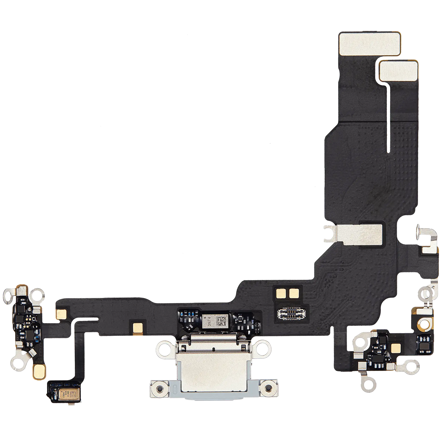 Charging Port Flex Cable For iPhone 15 (Used OEM Pull) (Blue)