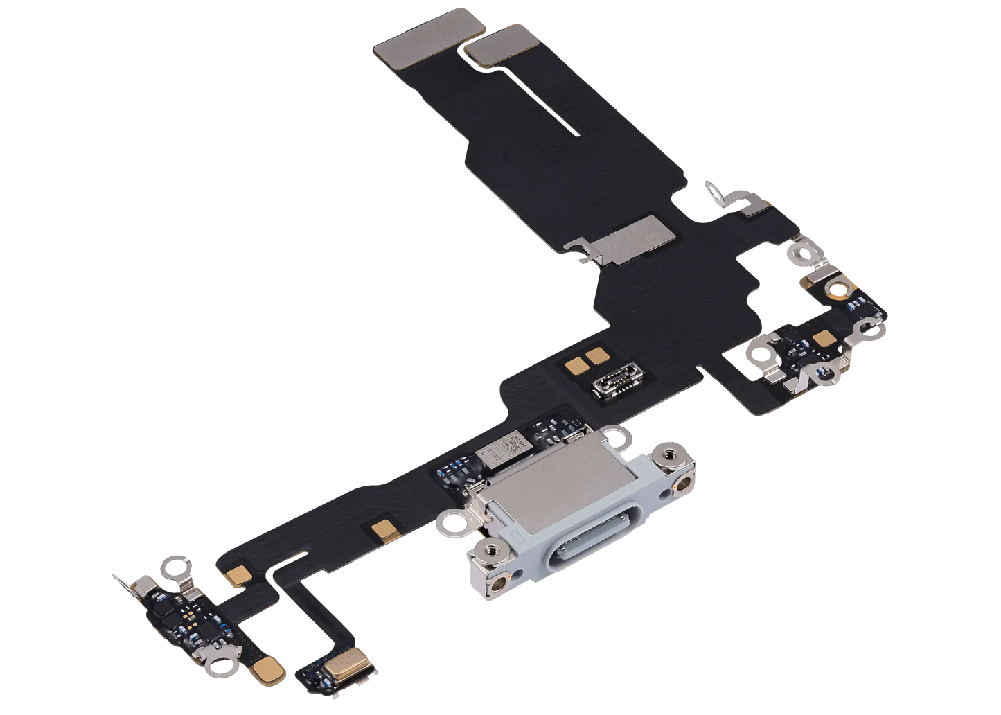 Charging Port Flex Cable For iPhone 15 (Used OEM Pull) (Blue)