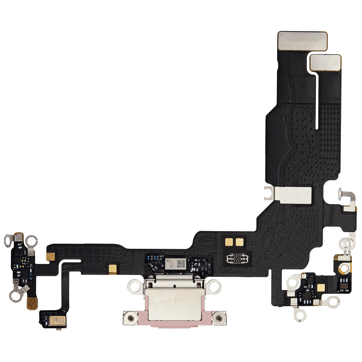 Charging Port Flex Cable For iPhone 15 (Used OEM Pull) (Pink)