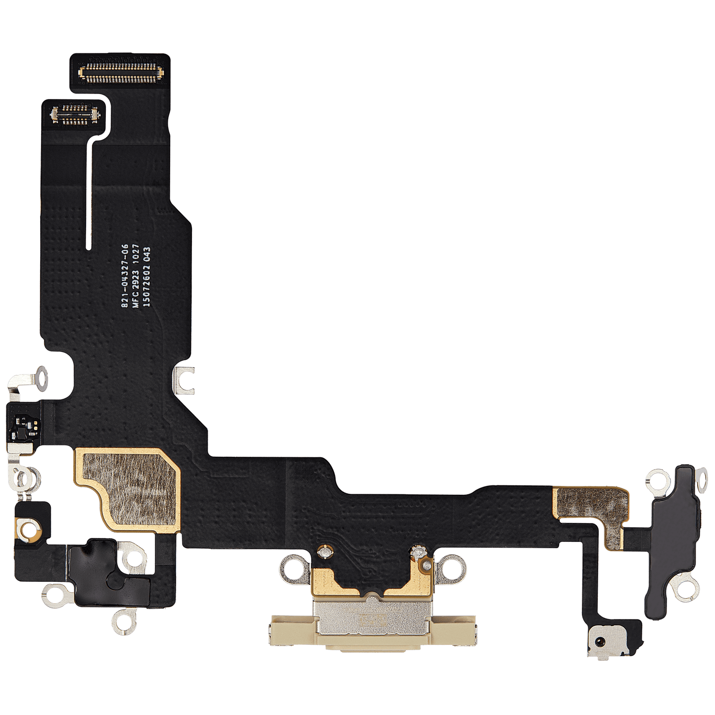 Charging Port Flex Cable For iPhone 15 (Used OEM Pull) (Yellow)
